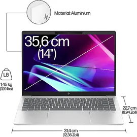 HP Pavilion Plus 14-ew0356ng Intel Core i5-1335U 16 GB RAM 512 GB SSD Natural Silver