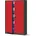 Büroschrank C001II Aktenschrank XXL cm x cm x cm anthrazit/rot