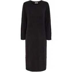 Tchibo - Geripptes Strickkleid - Damen - Gr. L - dunkelgrau