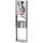 Proregal Robuster Standascher mit Schutzdach Werbefläche für Aussenbereich 15 Liter, HxBxT 180 x 58 x 35 cm Edelstahl