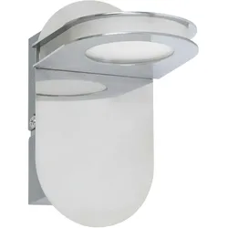 Licht-Erlebnisse LED Wandleuchte BREDA in Chrom