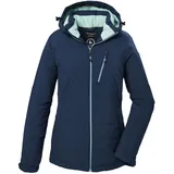 KILLTEC Damen Funktionsjacke/Outdoorjacke mit Kapuze KOW 195 WMN JCKT, dunkel ozean, 44,