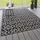 Steffensmeier Outdoorteppich, Schwarz, Textil, Rauten, Rechteckig, 120x170 cm wasserabweisend, Teppiche & Böden, Teppiche, Outdoorteppiche