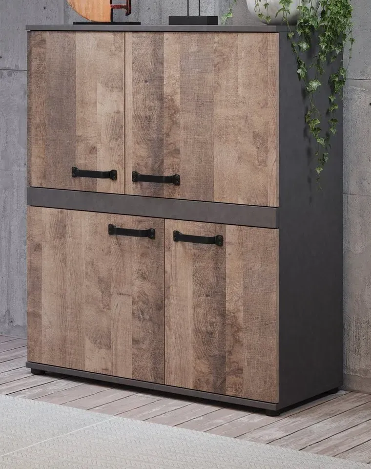 Preisvergleich Produktbild trendteam Highboard Stripe