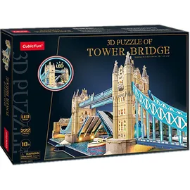Cubic Fun CUBICFUN Beleuchtetes 3D-Puzzle Tower Bridge 222 Teile