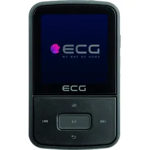 ECG PMP 30 8GB Black MP3/MP4-Player – Speicher 8 GB; 30 Vorwahlen für FM-Sender; MP3 von der Micro SD-Karte; Diktiergerät; Sportclip; Tastensperre; USB 2.0; In-Ear-Kopfhörer der Prämienreihe Schwarz