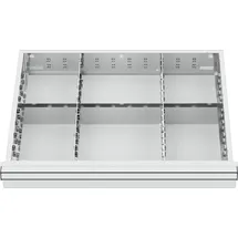 Stier Schubladeneinteilung Metalleinteilung BLH 100/125 mm Innenmaß 600x450 mm 6 Fächer