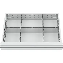 Stier Schubladeneinteilung Metalleinteilung BLH 100/125 mm Innenmaß 600x450 mm 6 Fächer