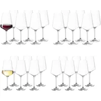 LEONARDO Puccini Rotwein- und Weißweingläser Set 0,1 l 24-tlg.