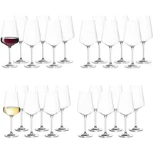 LEONARDO Puccini Rotwein- und Weißweingläser Set 0,1 l 24-tlg.
