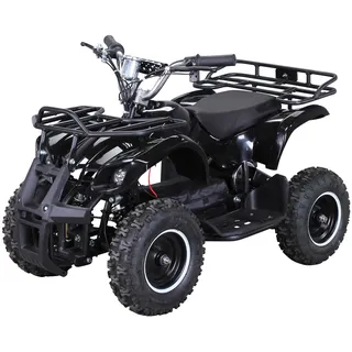 Actionbikes Motors Kinder Quad Elektro ATV Torino | 36 Volt 1000 Watt Motor bis 25 km/h - Kinderquad - Pocket Quad - Safety Touch Fußschalter - Miniquad - Für Kinder ab 6 Jahren (Schwarz)
