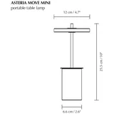 Umage Asteria MOVE Mini Akkuleuchte LED, grau/Messing