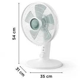 Rowenta VU2740F0 Turbo Silence Extreme+ 35 cm Tischventilator Weiß