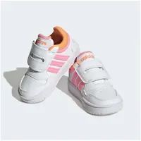 adidas Jungen Unisex Kinder Hoops Shoes Sneaker, FTWR White/Beam pink/Screaming orange, 26 EU - 26 EU
