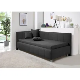 MAINTAL Polsterliege "Mailo", (anthrazit), B:117cm L:218cm, Komplettbetten, mit Kopfteil links,