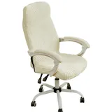 Refttenw Bürostuhlhusse Stretch Stuhlhussen Gaming Stuhl Bezug für Computer Stuhl, Jacquard Computerstuhlbezug beige