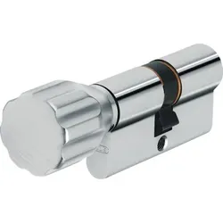 Profil-Knaufzylinder,K82,BLZ50/K30,5-stift., gleichschl.,Messing matt vernickelt