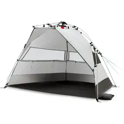 Strandmuschel Quick Bay Strandmuschel Sandgrey Schnellaufbau UV80+ grau No Size
