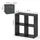 Vicco Raumteiler Tetra 72 x 29 x 72 cm Grau