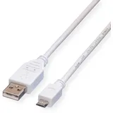 Value USB-A auf Micro USB 2.0 0,15 m Weiß