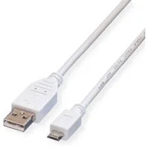 Value USB-A auf Micro USB 2.0 0,15 m Weiß