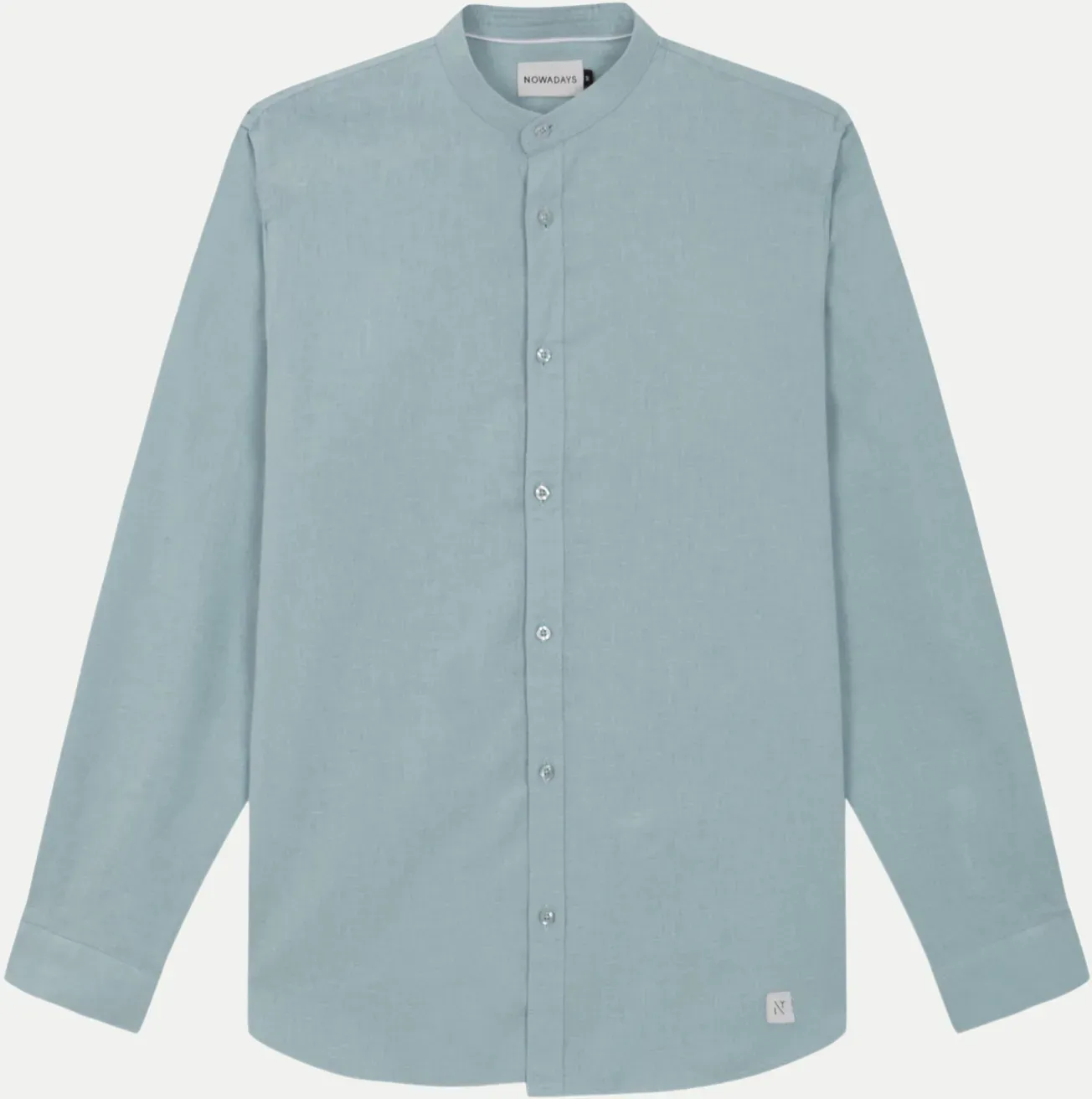 Shirt aus Leinen Blau M