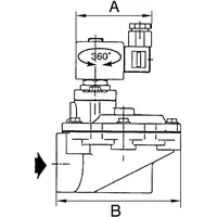 Riegler Impulsmembranventil, NC, 24 V DC int. Vorsteuerung, G