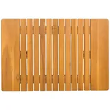 vidaXL Badematte Uni Braun 59 x 40 cm