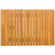 vidaXL Badematte Uni Braun 59 x 40 cm