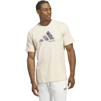 adidas Men's Court Therapy Graphic Tee T-Shirt, Crystal Sand, L