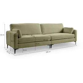 MID.YOU Viersitzer-Sofa Venti Grün