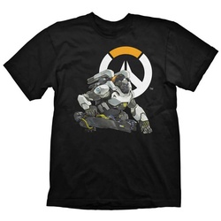 GAYA T-Shirt Overwatch T-Shirt mit Winston Logo, Schwarz, Größe: XL - XL (1-tlg) Winston Overwatch Shirt XXL schwarz XL