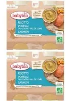 Babybio RISOTTO POIREAU DU CENTRE-VAL DE LOIRE SAUMON dès 8 mois Set(S) 2x400 g