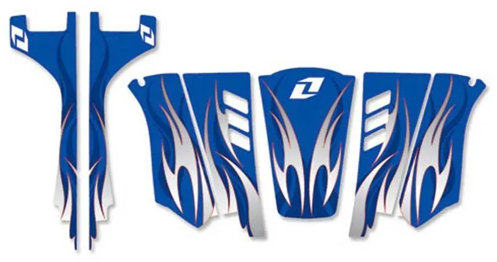 One Industries Yamaha Rhina 450/660 2004-2007 Grafik-kit - Blue / Grey / White - One Size