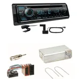 Kenwood KDC-BT760DAB Bluetooth DAB USB Einbauset für Renault Clio 1 2 Twingo