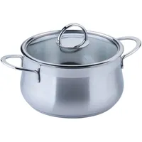 Fackelmann Chefkoch Silber, Metall, 3,0 L, backofengeeignet, Kochen, Töpfe,