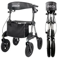 Lösch reha Premium Outdoor Rollator Tabas Silber S/M