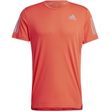 adidas Herren T-Shirt (Short Sleeve) Own The Run Tee, Bright Red/Reflective Silver, IC7649, XS