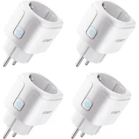 upxnbor Smart-Home-Steckdose 4 St. Weiß