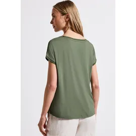 STREET ONE Strukturmix-Shirt Grün 34