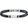 Emporio Armani Modisches Lederarmband blau EGS2995040 Größe 99