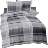 KAEPPEL Tonight Plaid Grau 135 x 200 cm + 80 x 80 cm