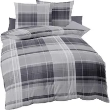 KAEPPEL Tonight Plaid Grau 135 x 200 cm + 80 x 80 cm