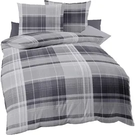 KAEPPEL Tonight Plaid Grau 135 x 200 cm + 80 x 80 cm