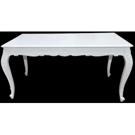 Casa Padrino Barock Esstisch 90 x 84 x 90 cm weiß
