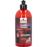 NIGRIN Performance Ceramic Shampoo für Autowäsche, intensive Schmutzlösewirkung, mit Abperleffekt, Schutz vor Neuverschmutzung, 500 ml
