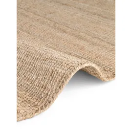 HANSE HOME Teppich HANSE HOME "Jaipur Juteteppich, als Läufer und in Rund", beige (naturgold), H:10mm Ø:200cm, Jute, Teppiche, Teppich, 100% Naturfaser, Wohnzimmer, Esszimmer, Schlafzimmer, GRS