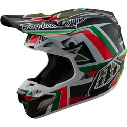 Troy Lee Designs SE5 Carbon MIPS Labyrinth Motocross Helm, mehrfarbig, Größe L für Männer