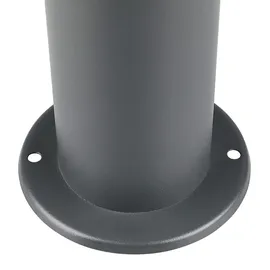 DEUBA Außenleuchte Edelstahl 50,0 cm E27 inkl. Steckdose grau