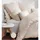 JANINE Interlock-Jersey Fischgrätmuster Beige 155 x 220 cm + 80 x 80 cm